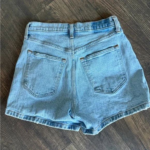 Abercrombie & Fitch Light Blue Jean Shorts - Picture 2 of 3